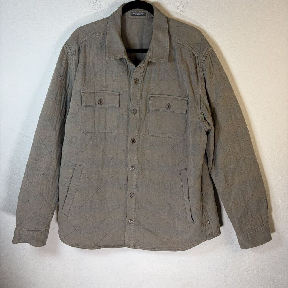 Toad&Co Shacket Quilt Shirt Jacket Flannel Heavyweight Hike Outdoor Unisex Large